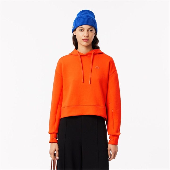 LACOSTE SHORT CUT COTTON HOODI