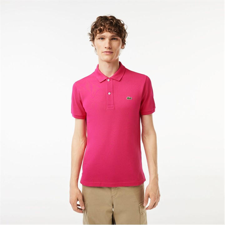 Lacoste Men's Pink Slim Fit L.12.12 Piqu¿ Polo Shirt 3XL