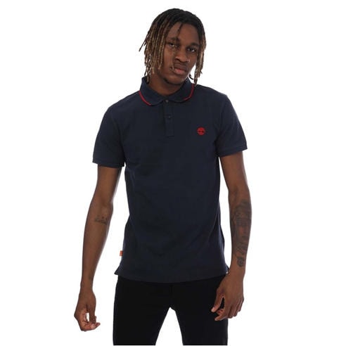 Timberland - Millers River Printed Neck Polo Shirt