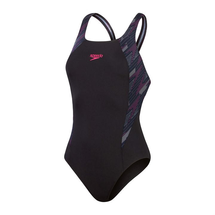 Speedo Women's Black Hyperboom Splice Muscleback - Size 10