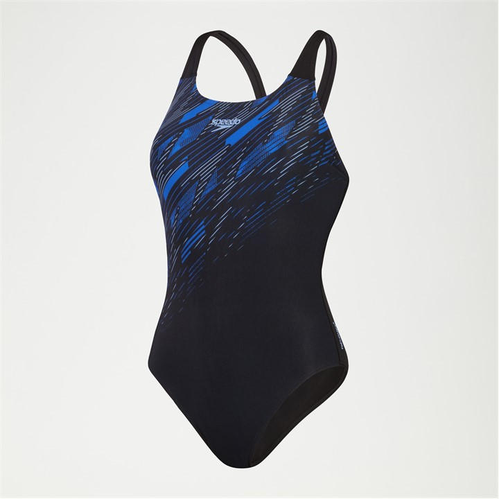 Speedo Women's Black Hyperboom Placement Muscleback - Size 10