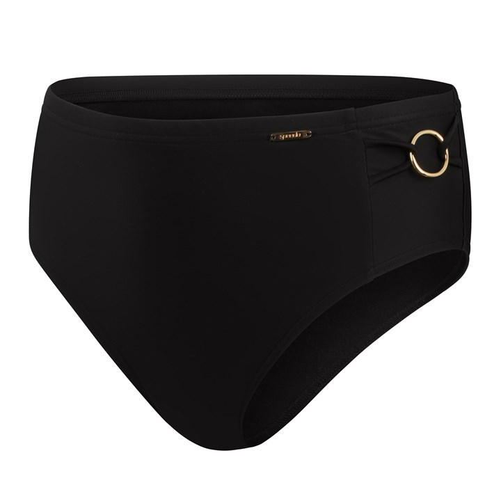 Speedo Womens Shaping High Waist Brief In Black