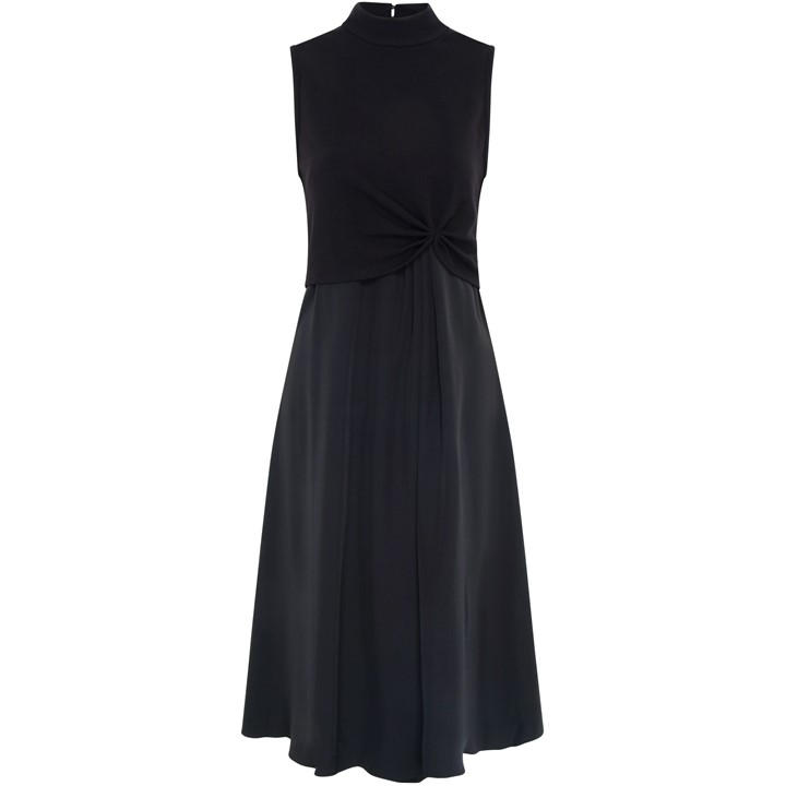 Gina Bacconi Ashlee Black Midi Dress