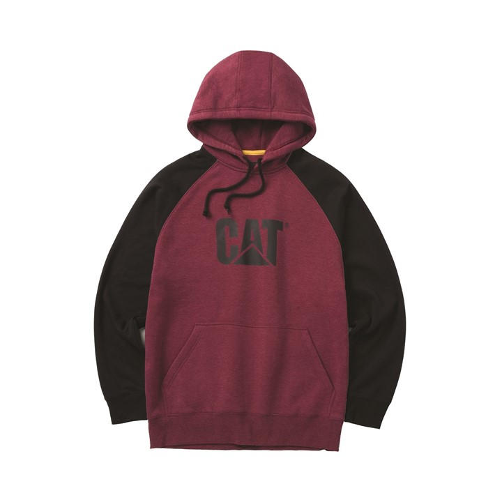 CATERPILLAR RAGLAN HOODED SWEATSH