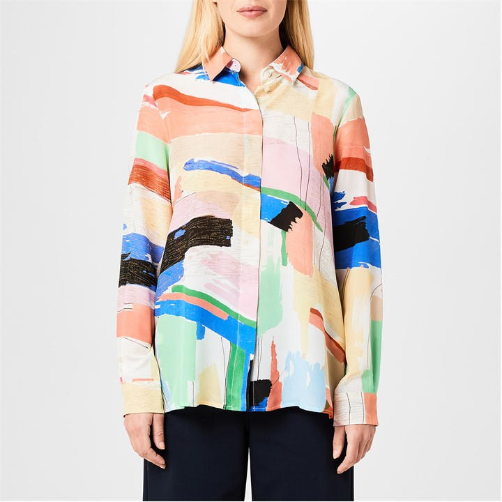 MARELLA GOCCIA ABSTRACT PRINT BLOUS