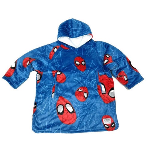 Disney - Unisex Kids' Spidey Hood Fluffy Dressing Gown