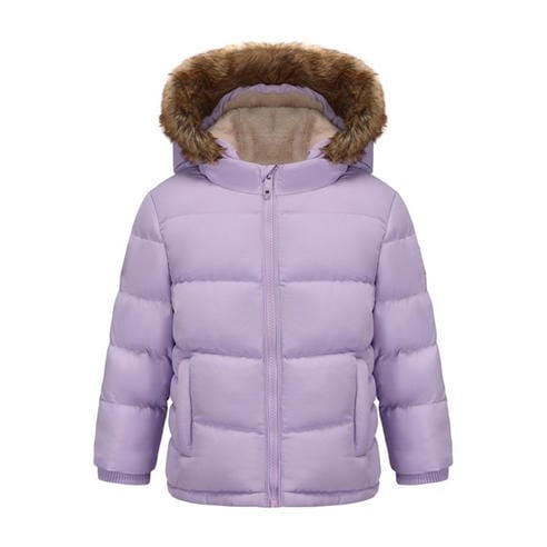 SoulCal - Kids'  2 Zip Bubble Hooded Long Sleeve Short Puffer Jacket