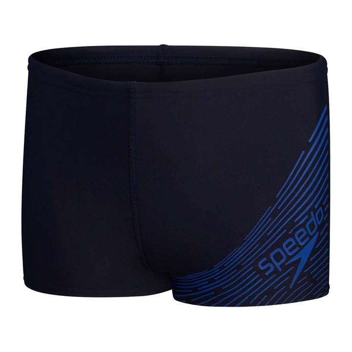 Speedo Boys Blue Medley Logo Aquashorts Size 13