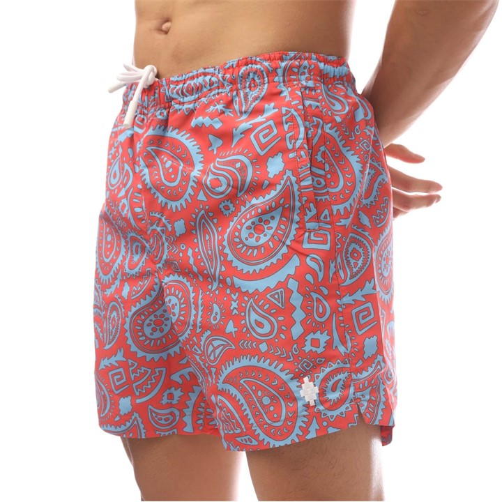 MARCELO BURLON COUNTY OF MILAN PAISLEY SWIMMING SHORTS