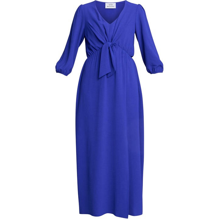 Gina Bacconi Women's Blue Dionne Maxi Ball Gown