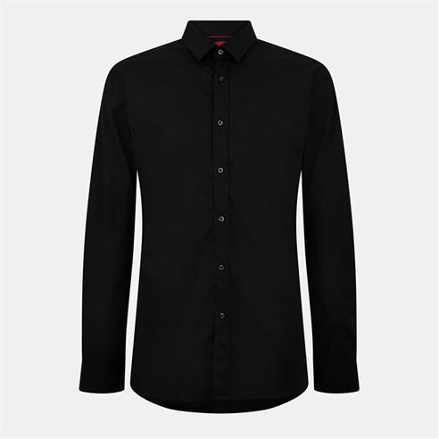 Hugo - Men's Elisha Long Sleeve Plain Shirt