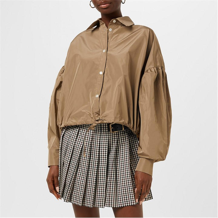 Msgm Tie Hem Shirt