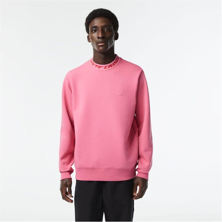 LACOSTE DOUBLE SIDED LOGO COLLAR SWEATSHIR