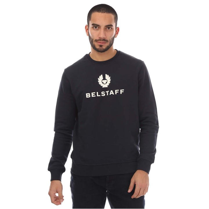 Belstaff Men's Blue Signature Crewneck Sweatshirt 2XL
