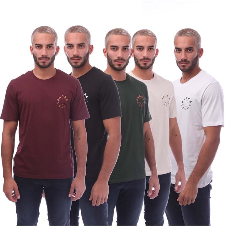 JACK & JONES WARRIOR L 5 PACK T-SHIRT