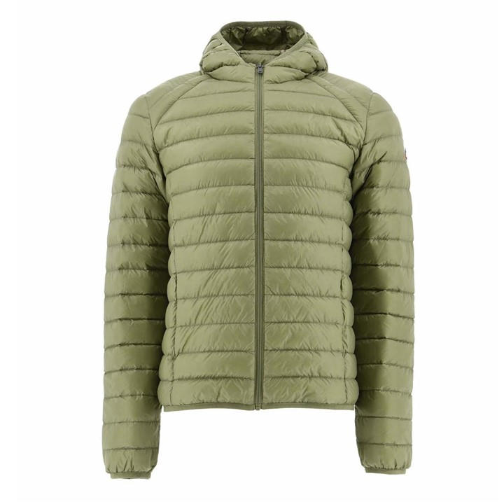 Jott Nico Lightweight Down Jacket In Green