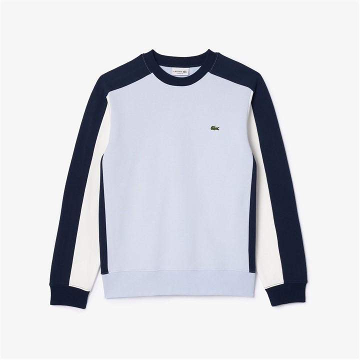 LACOSTE COLOUR BLOCK CREWNECK SWEATSHIR
