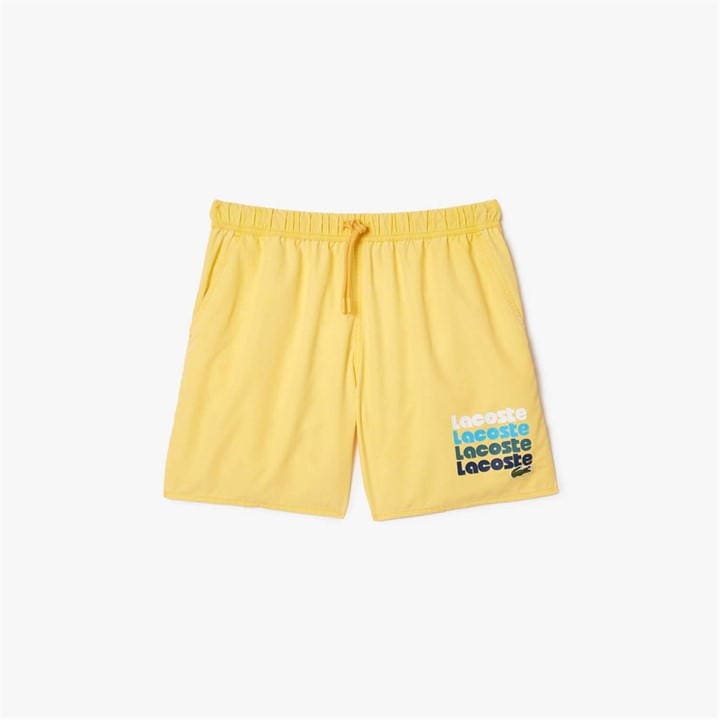 LACOSTE MID LENGTH WASHED EFFECT SWIM TRUNK