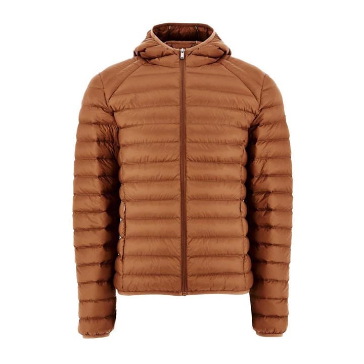 Jott Nico Lightweight Puffer Jacket In Brown