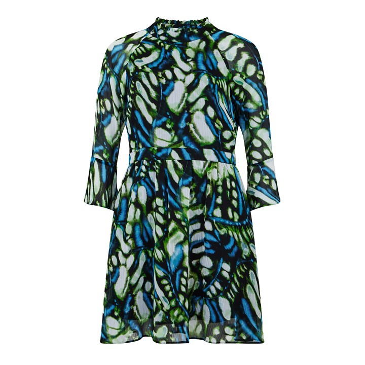 Biba Keyhole Dress In Multi