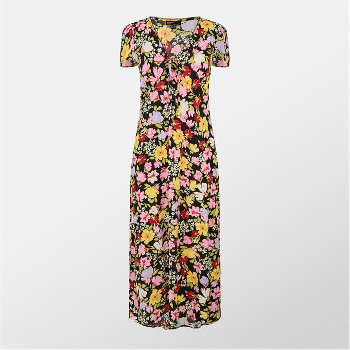 NOBODY'S CHILD FLORAL BILLIE MIDI DRE