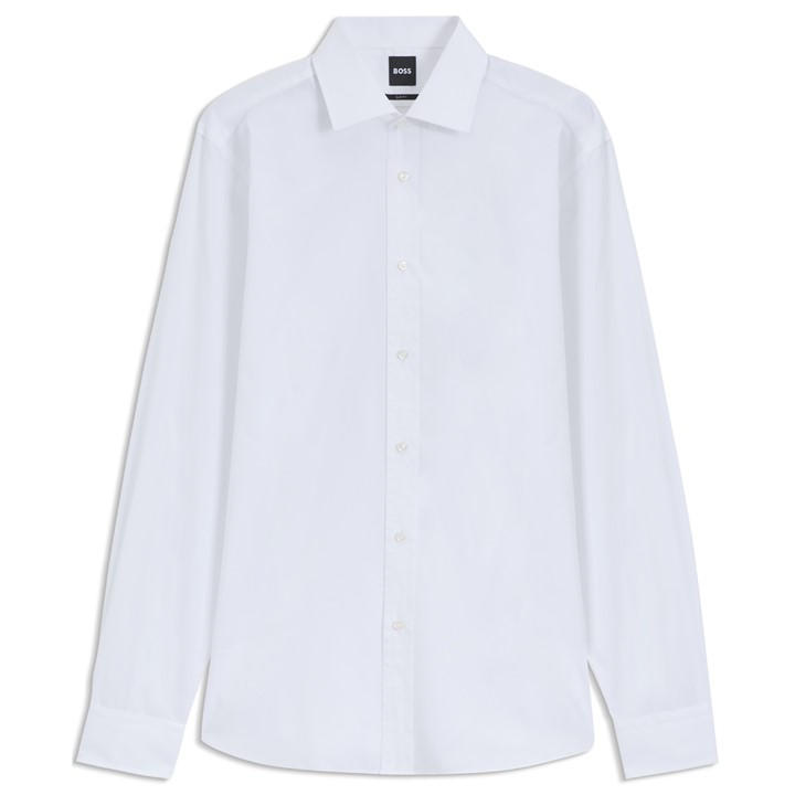 HUGO BOSS MEN'S DOUBLE BREASTED DAVID STRUCTURED SLIM FIT SHIRT