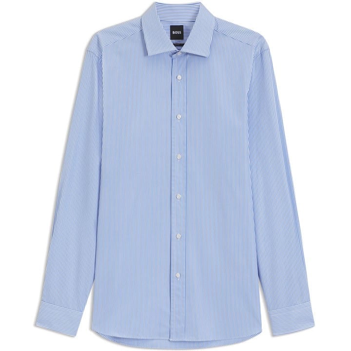 HUGO BOSS MEN'S DOUBLE BREASTED DAVID STRUCTURED SLIM FIT SHIRT