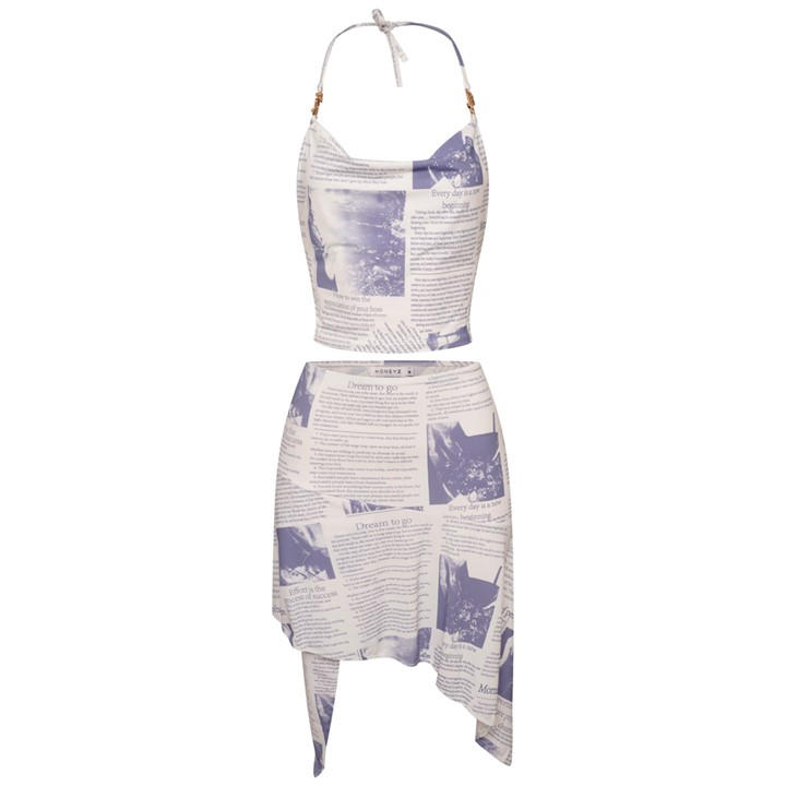 HONEYZ PRINT BODYCON SKIRT WOMENS