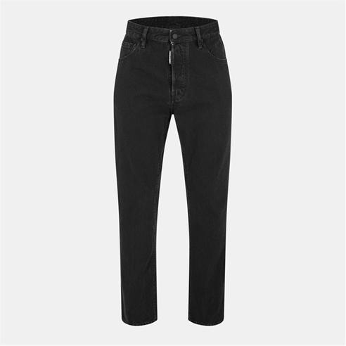DSQUARED2 - Men's Dark Wash Relaxed Fit Wide Leg Jeans