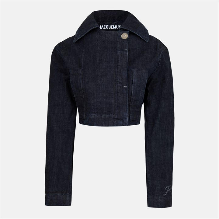 Jacquemus Marino Denim Jacket In Blue