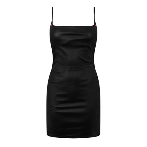OFF WHITE - Stretch Leather Mini Dress