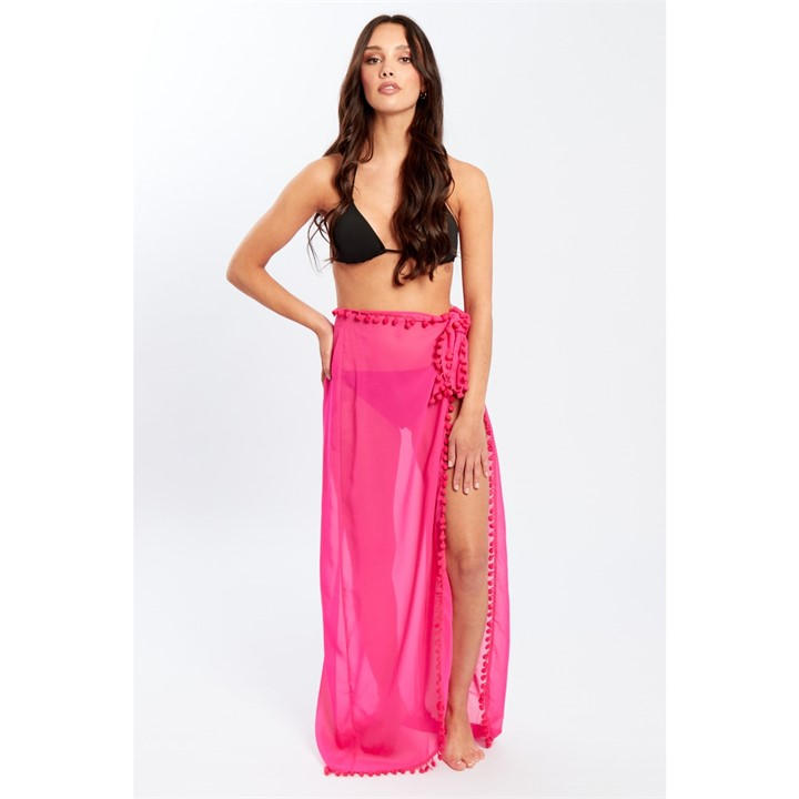Hot Pink - Influence - Georgete Sarong Ld99