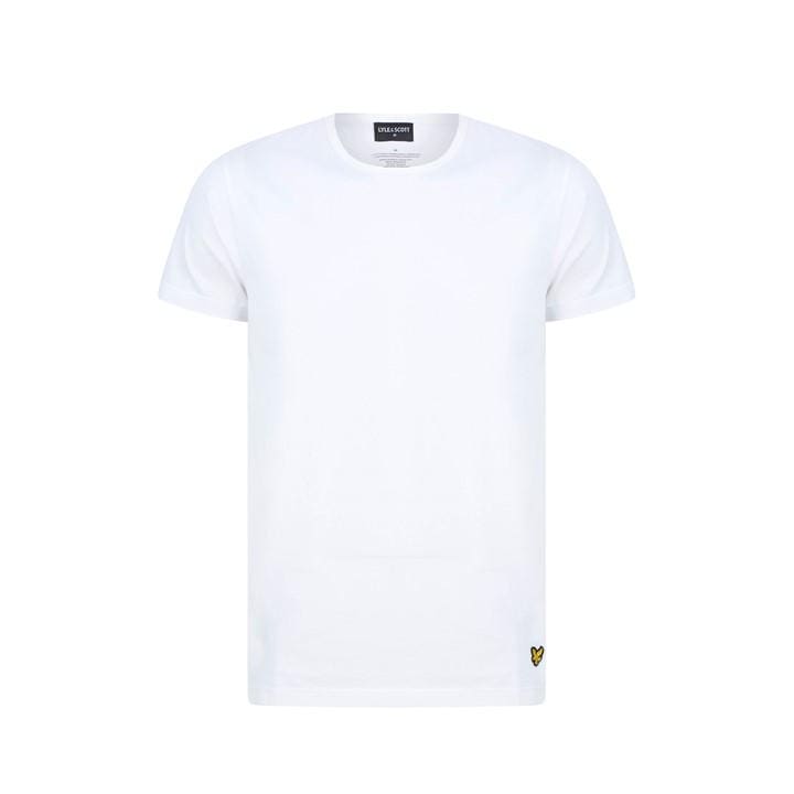 White/Blue - Lyle and Scott - Tee  Short St Sn99