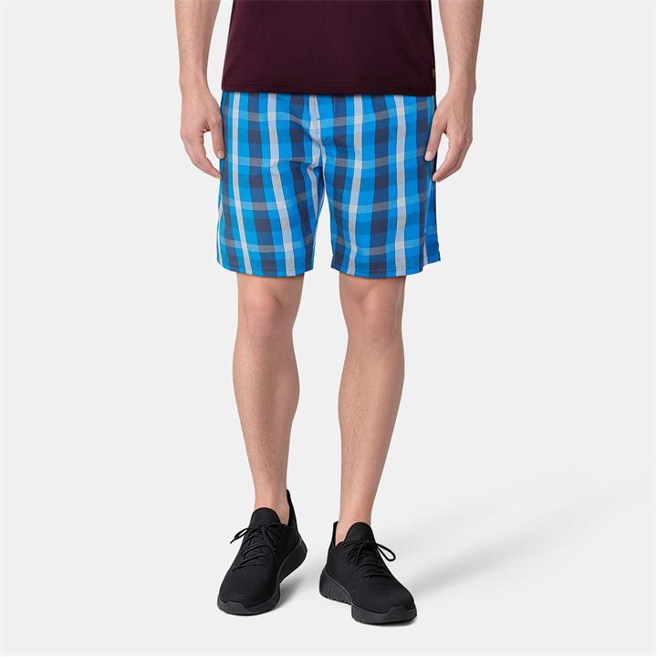 White/Blue - Lyle and Scott - Tee  Short St Sn99