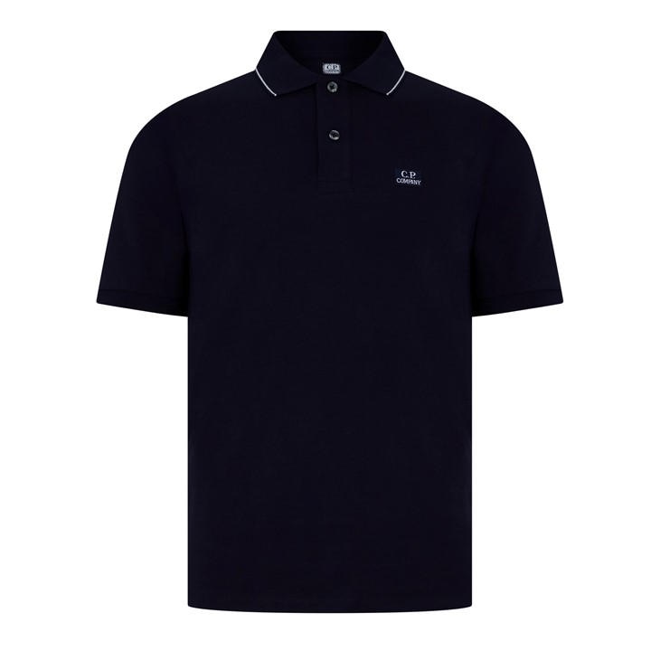 Cp Company Men's Blue Polo Shirt Extra Large