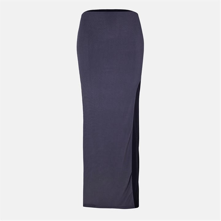 Missy Empire Women's Grey Super Soft Split Leg Skirt Size 10