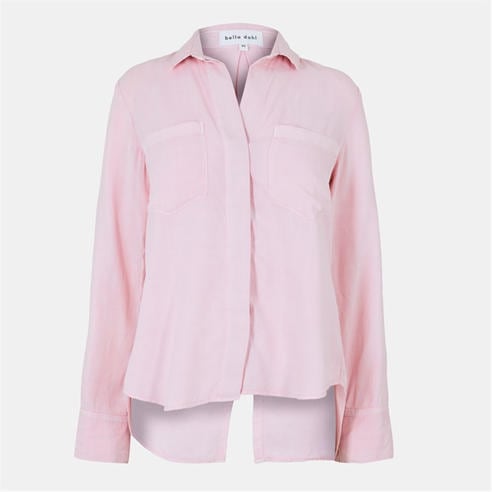 Bella Dahl - Women's Split Back Long-Sleeve Plain Shirt