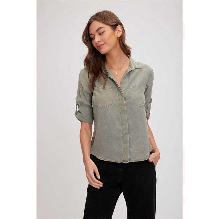Bella Dahl Women's Green Bd Split Back Bd Size 8