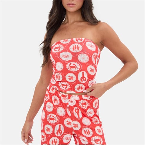 I Saw It First - Printed Bandeau Top