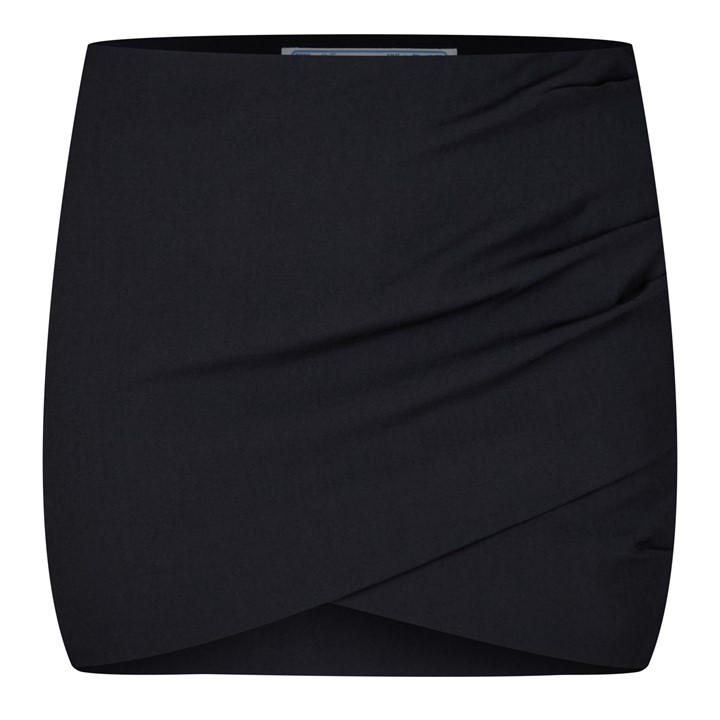 Off-white Logo-patch Draped Mini Skirt