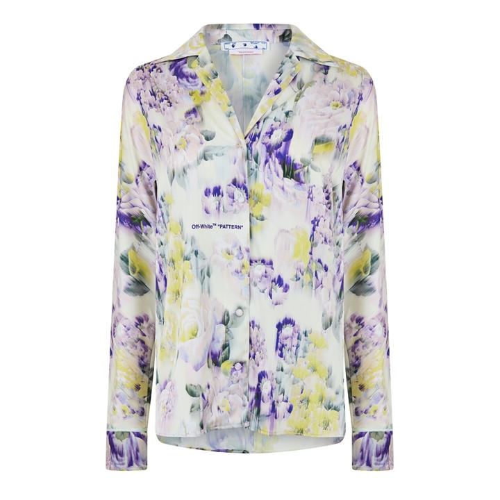 Off-white Loral Shirt In Green