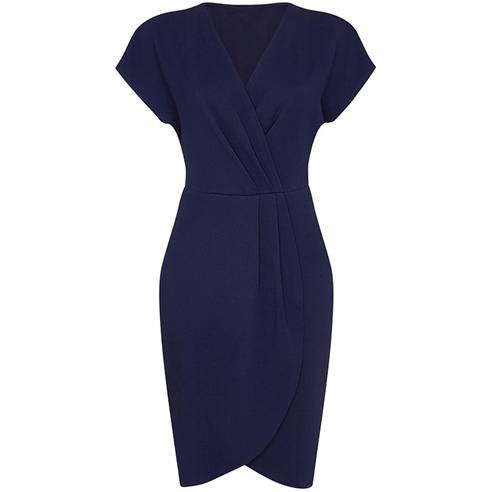 Mela London - Women's Navy Wrap Dress