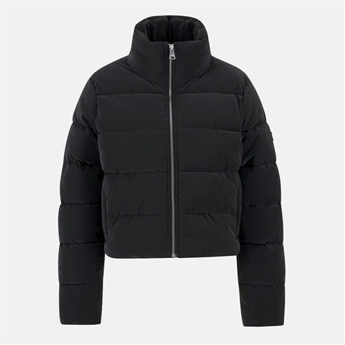 Barbour International - Womens Hudson Faux Velvet Long Sleeve Short Puffer Jacket