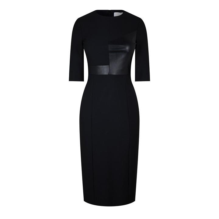 Boss Women's Dezona Shift Design Dress - Black