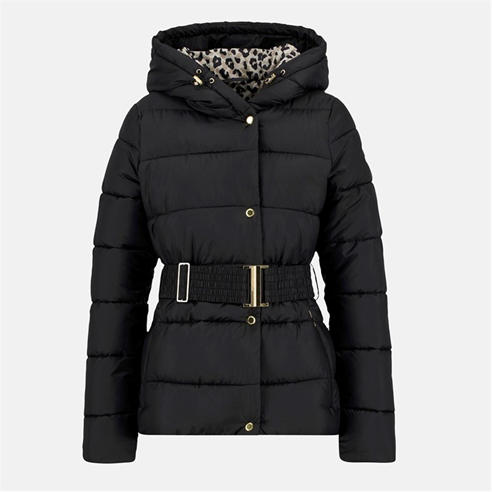 Barbour International - Women's Track Line Detachable Hood Long Sleeve Short Puffer Jacket