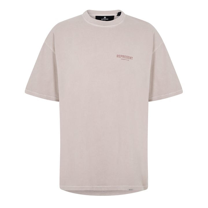 Represent Men's Red Logo Cotton Owners Club T-Shirt Small