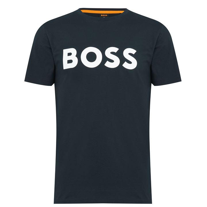 Hugo Boss Thinking 1 Logo T Shirt In Gray