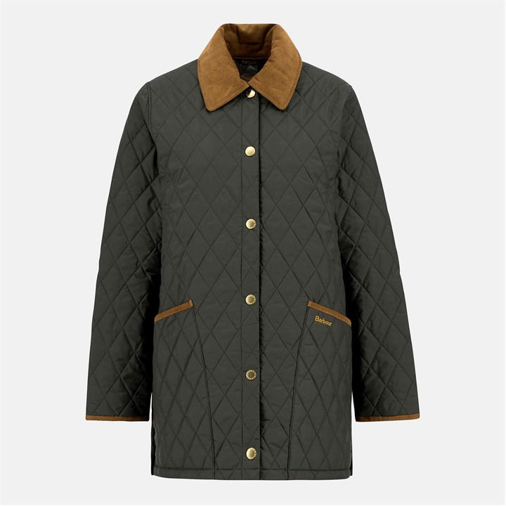 Barbour Women's Green Icons Modern Liddesdale Quilted Jacket
