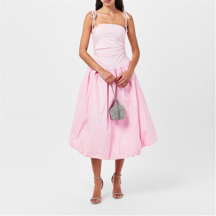 Baby Pink - AmyLynn - Amy Lynn Alexa Shoulder Tie Ultra Mini Dress