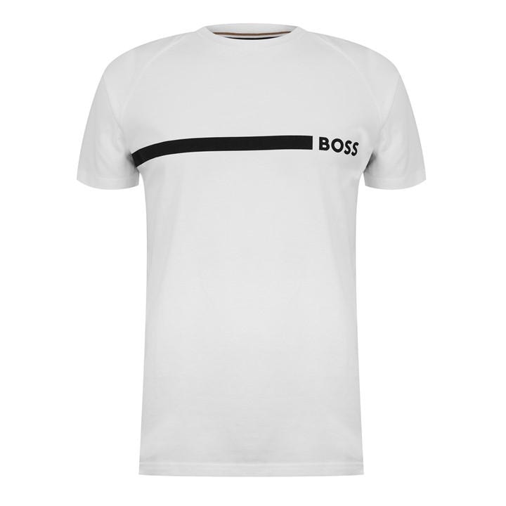HUGO BOSS MEN'S HBW LOGO SLIM T-SHIRT, PRINTED T-SHIRT